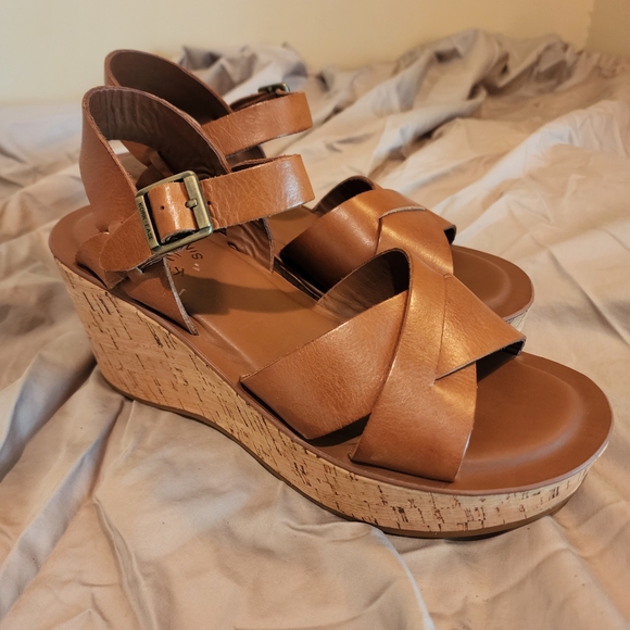 KorkEase Shoes Kork Ease Womens Leather Wedge Sandals Poshmark
